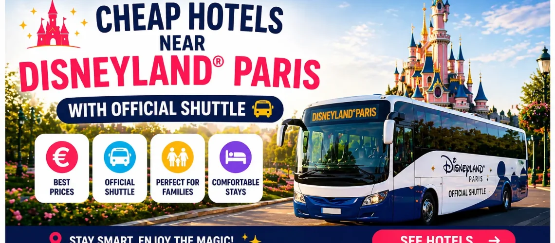 Cheap hotels near Disneyland Paris with official shuttle