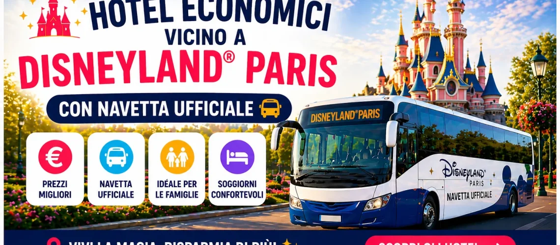 Hotel economici vicino a Disneyland Paris con navetta ufficiale