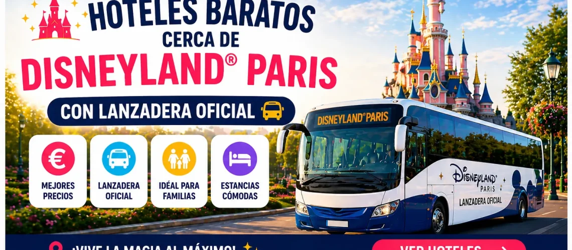 Hoteles baratos cerca de Disneyland Paris con lanzadera oficial